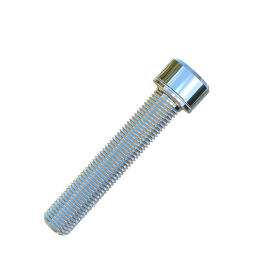 Titanium 3/8-24 X 2 UNF Socket Head Allied Titanium Machine Screw with 3A Threads